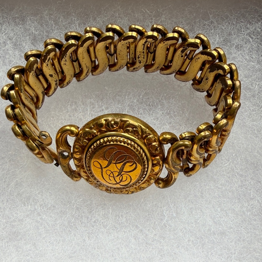 WW2 Sweetheart Gold filled Bracelet Vintage 1940’s